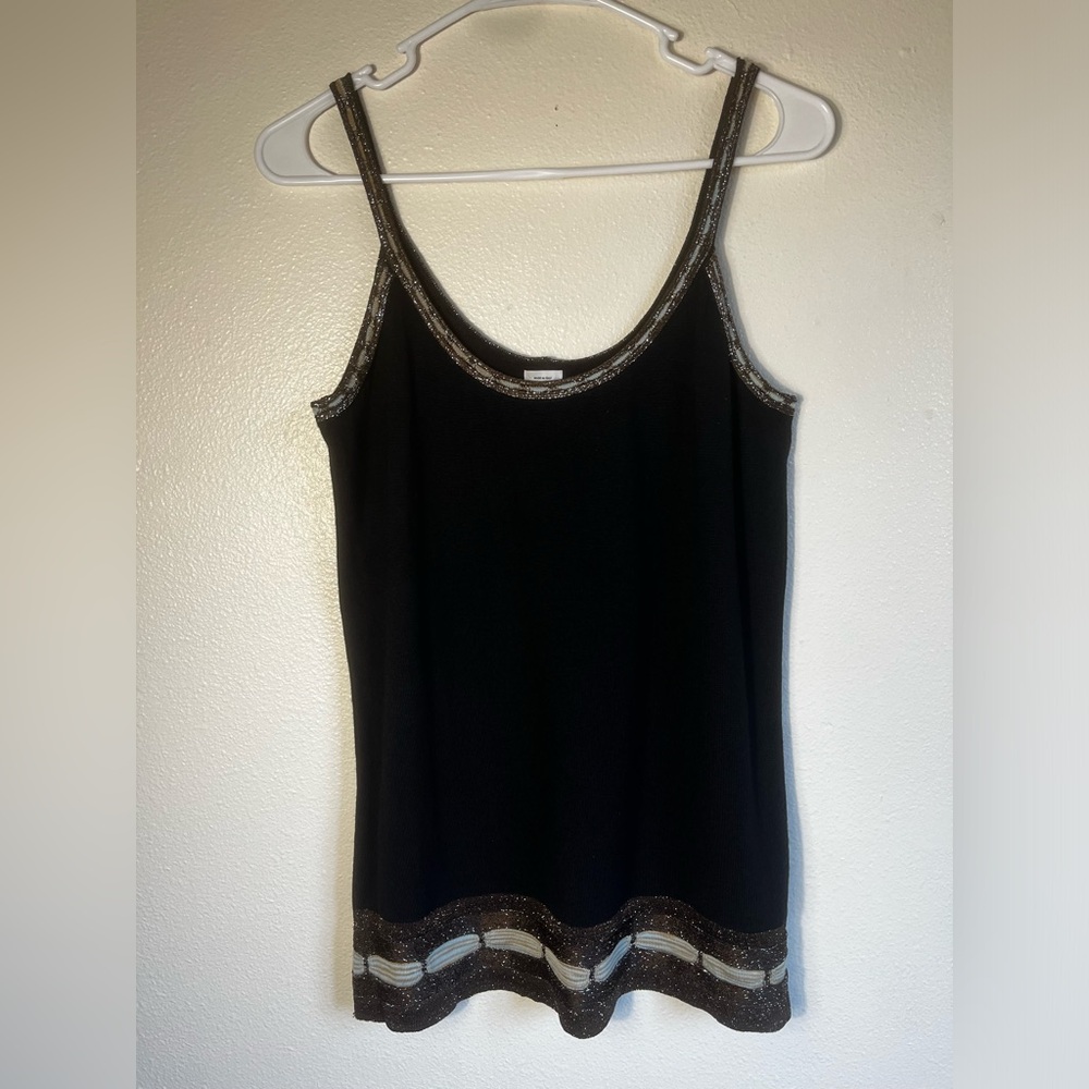 Missoni Wool Blend Tank and Cardigan Set With Metallic Striping Detailing 46/XL - Picture 4 of 11